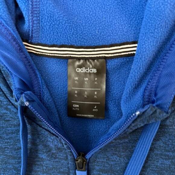 Adidas Jacket Men's Full Zip Hoodie Size XL - Picture 2 of 4